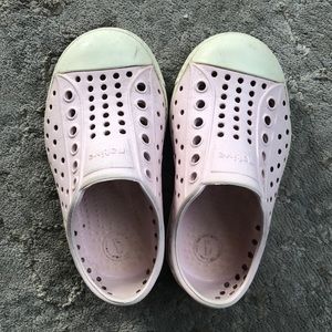 Girls Native Shoes “Milk Pink” Size 6